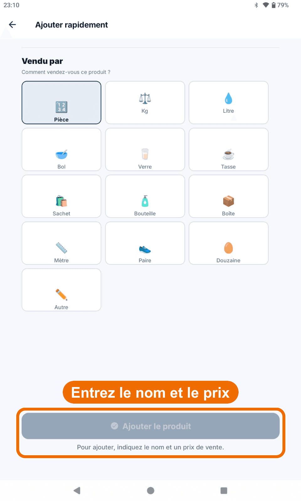« Ajouter rapidement » — formulaire incomplet — Comprendre pourquoi le bouton ne marche pas